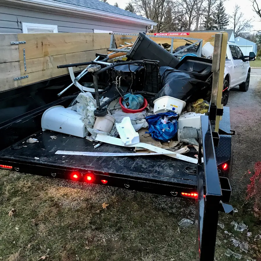 Roll-off dumpster delivered to a residential driveway in Carson City