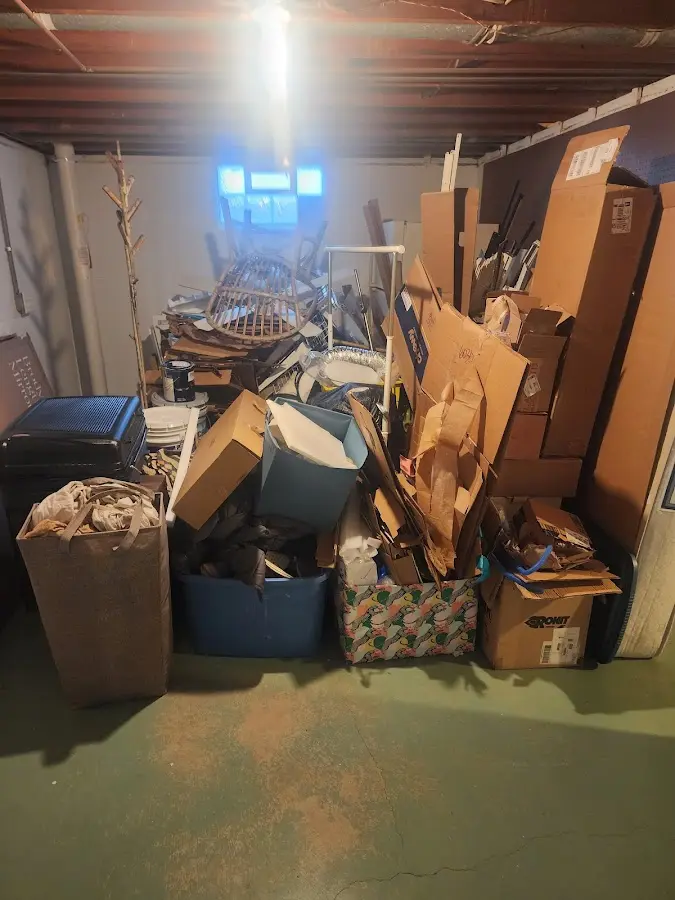 Roll-off dumpster container at job site for 4 Yard Dumpster Rental in Carson City